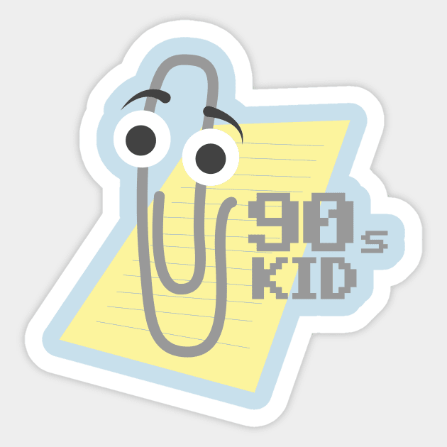 90s Kid Sticker by juanc_marinn